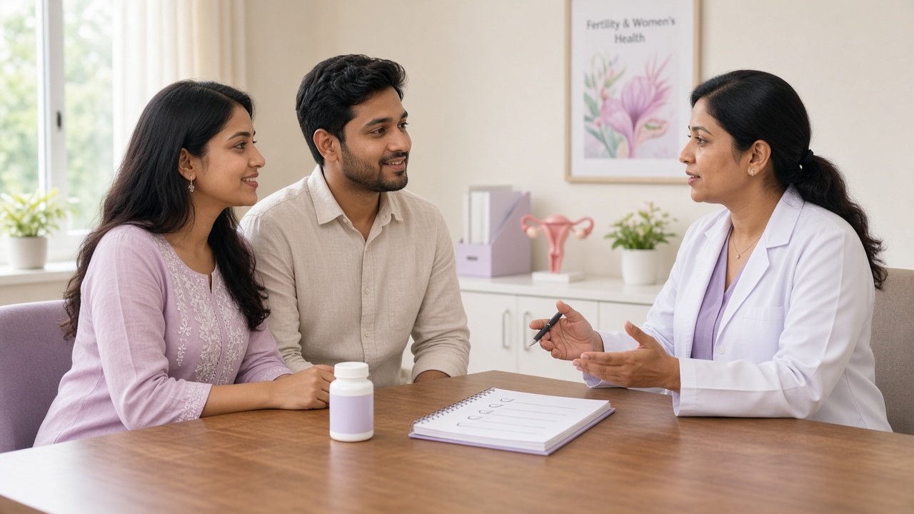 Couple in a preconception consultation with a fertility specialist in Khammam